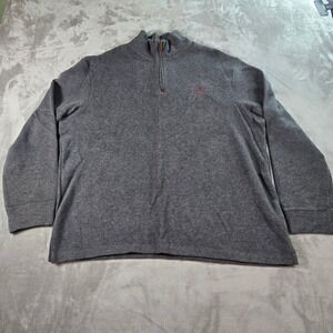 Polo Ralph Lauren Mens XL Gray 1/4 Zip‎ Long Sleeve Pullover Sweater Casual